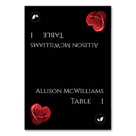 Tarjetas boda-Rosa con forma de corazón vegetarian