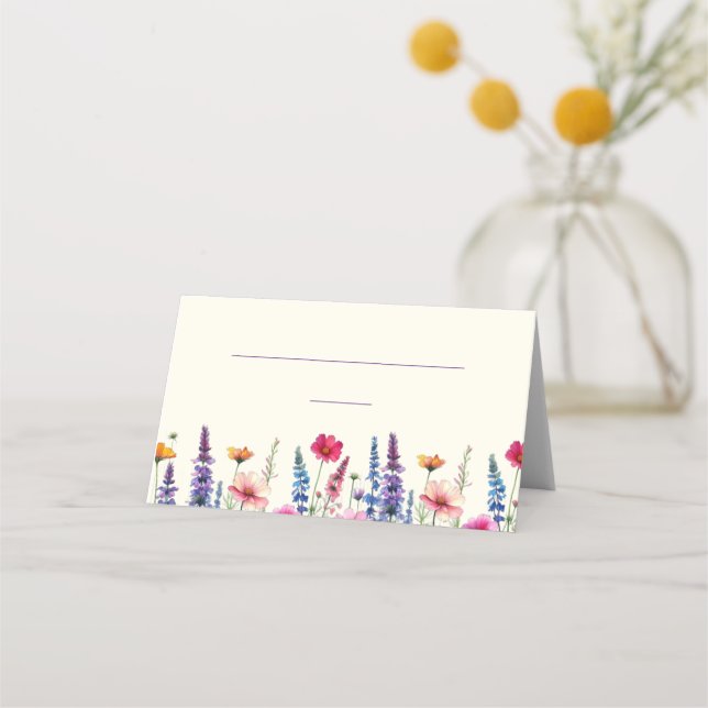 Tarjetas boda-Sinfonía de flor silvestre- (Reverso)