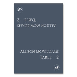 Tarjetas boda-Vegetariano-Azul y Blanco