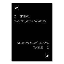 Tarjetas boda-Vegetariano-Negro y Blanco