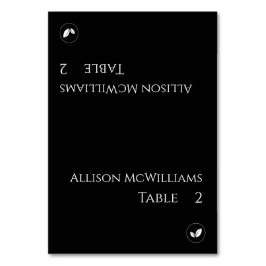 Tarjetas boda-Vegetariano-Negro y Blanco