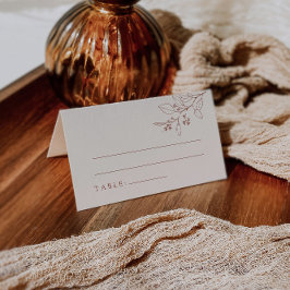 Tarjetas Boho Floral Beige Boda Place