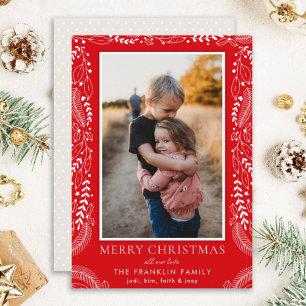 tarjetas botánicas de festividad fotográfica