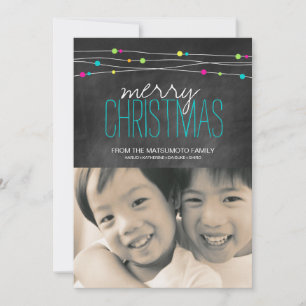 Tarjetas brillantes de la foto del navidad de la