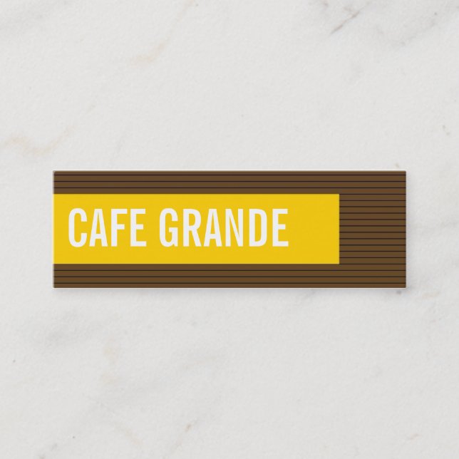 tarjetas > café de visita grande [chocolate: (Anverso)