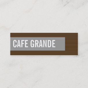 tarjetas > café de visita grande [chocolate: gris]