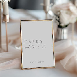 Tarjetas caligráficas minimalistas y Rótulo de reg