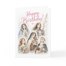 Tarjetas Católicas de Cumpleaños para Princesas Ce