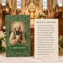 Tarjetas católicas sagradas de San Juan Vianney | 