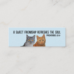 TARJETAS CHRISTIAN ENCLOSURE FRIENDSHIP CAT (100 C