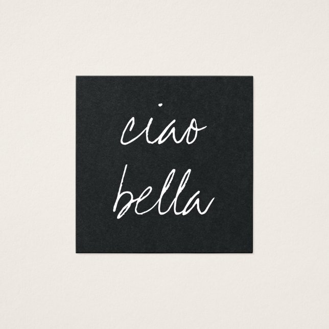 Tarjetas Ciao Bella (Anverso)