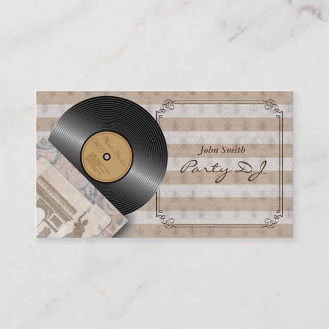 Tarjetas clásicas de la industria musical de DJ (Anverso)