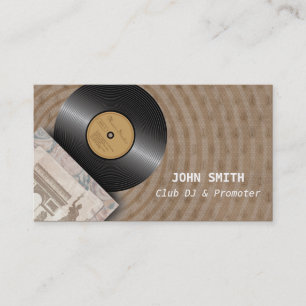Tarjetas clásicas de la industria musical de DJ