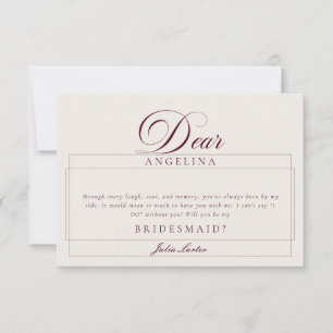 Tarjetas clásicas de marfil de Borgoña para boda y
