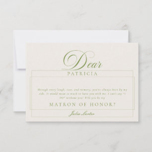 Tarjetas Clásicas de Propuesta de Dama de Honor de