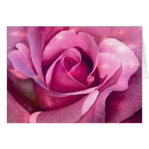 Tarjetas color de rosa rosadas