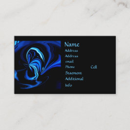 Tarjetas comerciales abstractas de mariposa azul