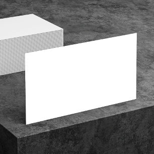Tarjetas comerciales blancas de dos caras en blanc