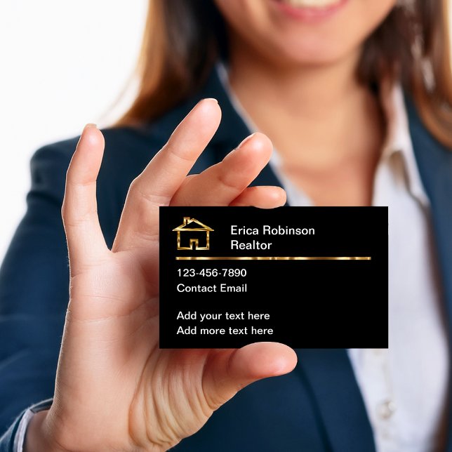 Tarjetas comerciales de agentes de ventas inmobili (Subido por el creador)
