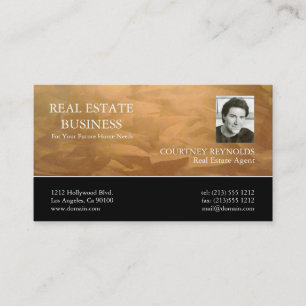 Tarjetas comerciales de cobre para agentes inmobil