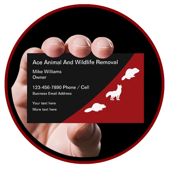 Tarjetas Comerciales De Eliminación De Animales Y  (Subido por el creador)
