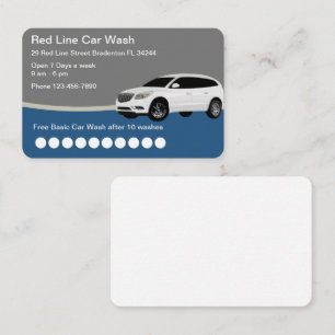Tarjetas comerciales de lealtad para clientes con