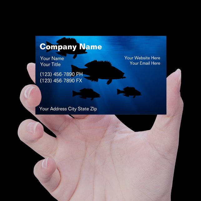 Tarjetas comerciales de pesca submarina (Subido por el creador)