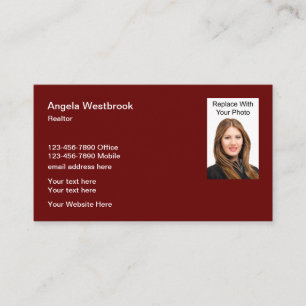 Tarjetas Comerciales De Plantilla Inmobiliaria Par