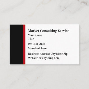 Tarjetas comerciales de servicios de consultoría 