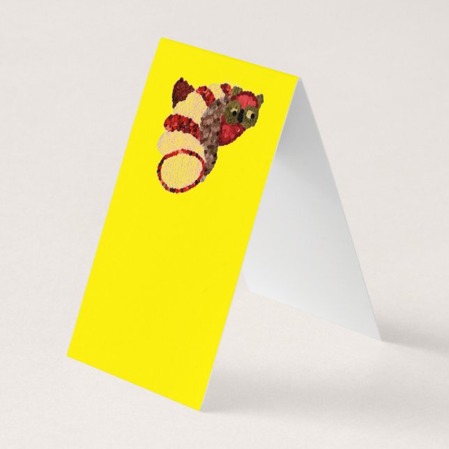 Tarjetas comerciales dobladas de carpas de búho (Reverso)