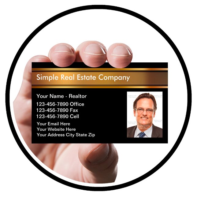 Tarjetas comerciales inmobiliarias fotográficas (Subido por el creador)