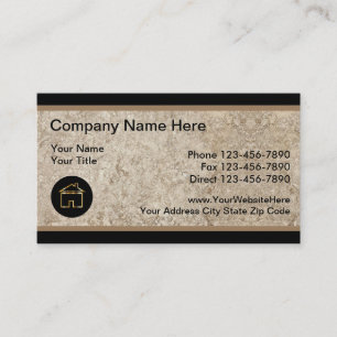Tarjetas comerciales inmobiliarias únicas