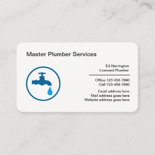 Tarjetas comerciales modernas de plomo con licenci