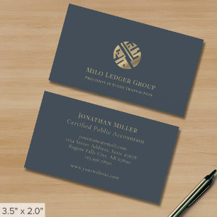 Tarjetas comerciales modernas para contables