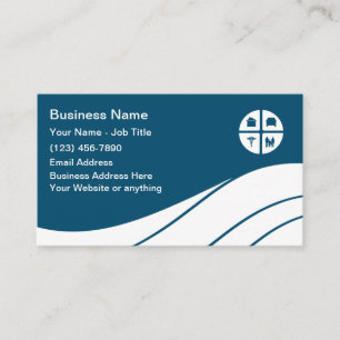 Tarjetas comerciales modernas para proveedores de 