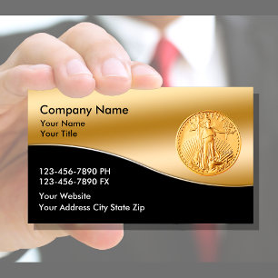 Tarjetas comerciales numismáticas para distribuido