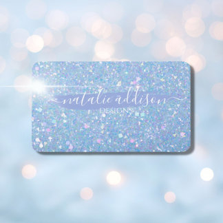 Tarjetas comerciales personalizadas de Purpurina P
