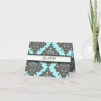 Tarjetas con clase elegantes de RSVP del vintage