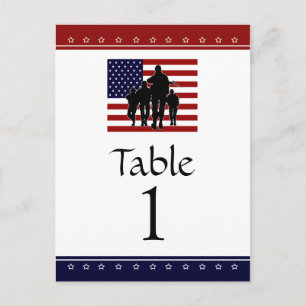 Tarjetas con el número de la mesa de los Fiestas m