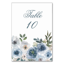 Tarjetas con número de mesa de boda con elegancia 