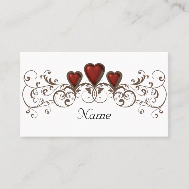 Tarjetas con número de mesa sin "Nombre" (Anverso)