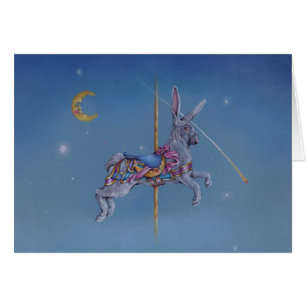 Tarjetas - conejo del carrusel