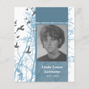 tarjetas conmemorativas aves de silueta