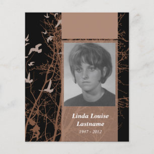 tarjetas conmemorativas aves de silueta