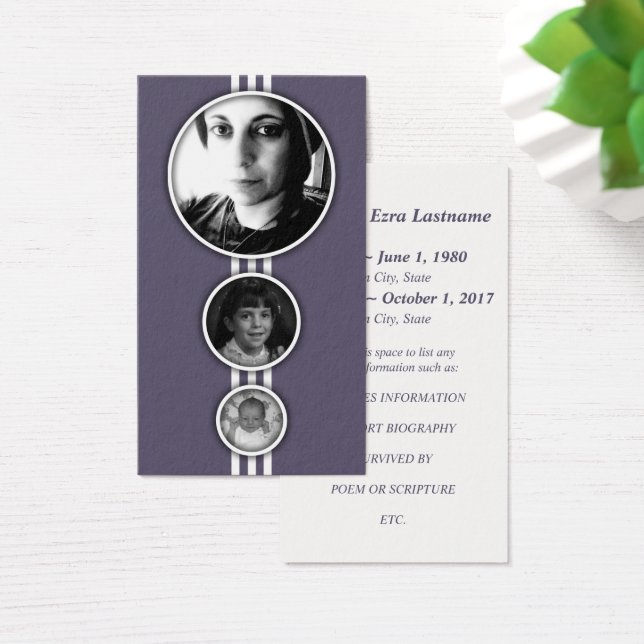 tarjetas conmemorativas de elipses púrpuras (Escritorio)