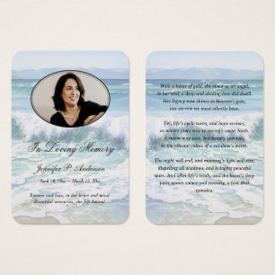 Tarjetas conmemorativas de la costa tranquila