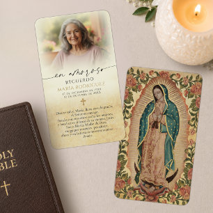 Tarjetas conmemorativas españolas de funeral con f