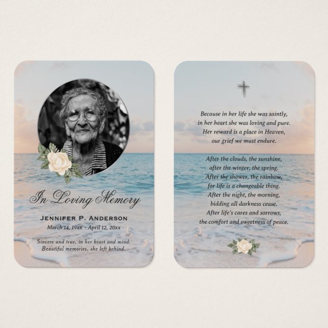 Tarjetas conmemorativas florales amarillas en la p (Anverso y reverso)