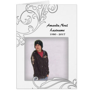 tarjetas conmemorativas: flourish blanco