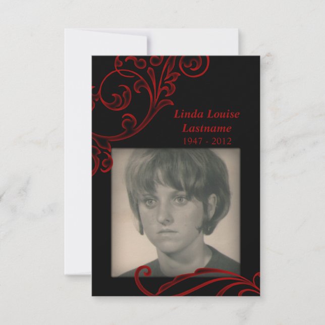 tarjetas conmemorativas : rojo flourier (Anverso)